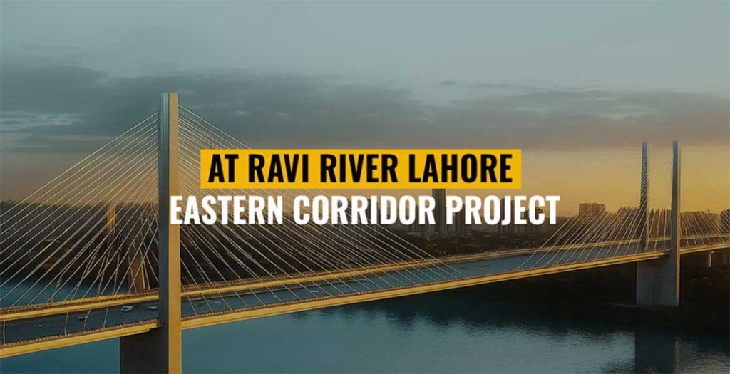 Eastern Corridor Project at Ravi River Lahore.